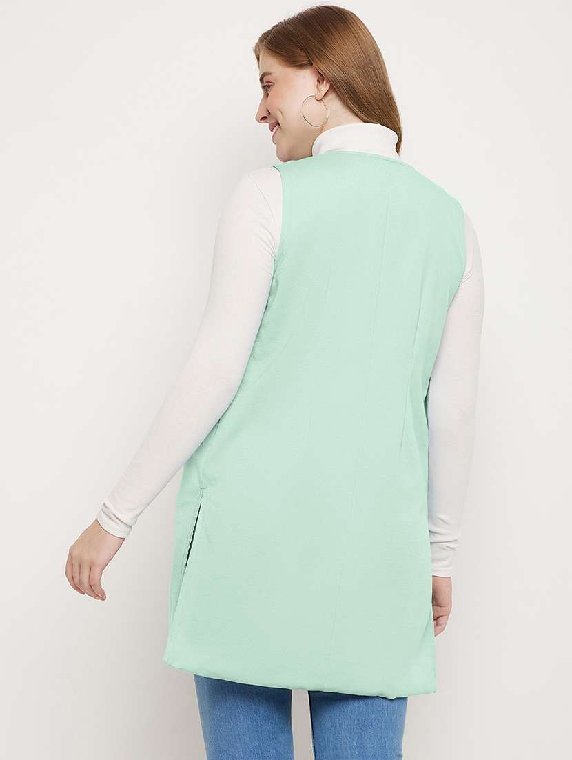 women solid sleeveless regular shrug - 21844872 - Standard Image - 3