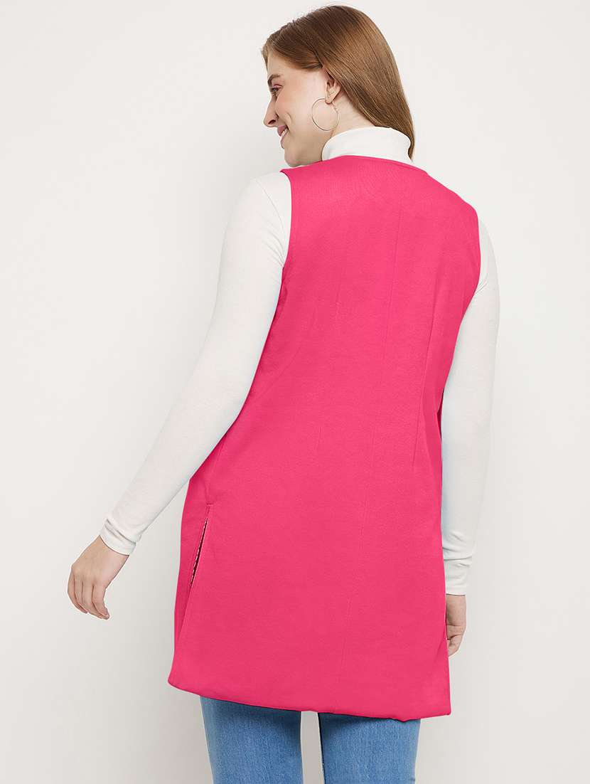 women solid sleeveless regular shrug - 21844873 - Standard Image - 3