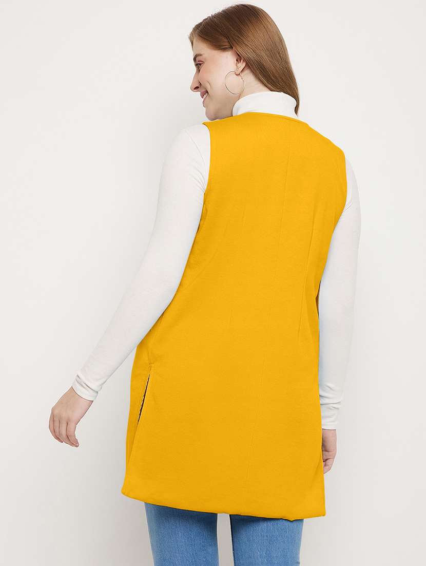 women solid sleeveless regular shrug - 21844874 - Standard Image - 3