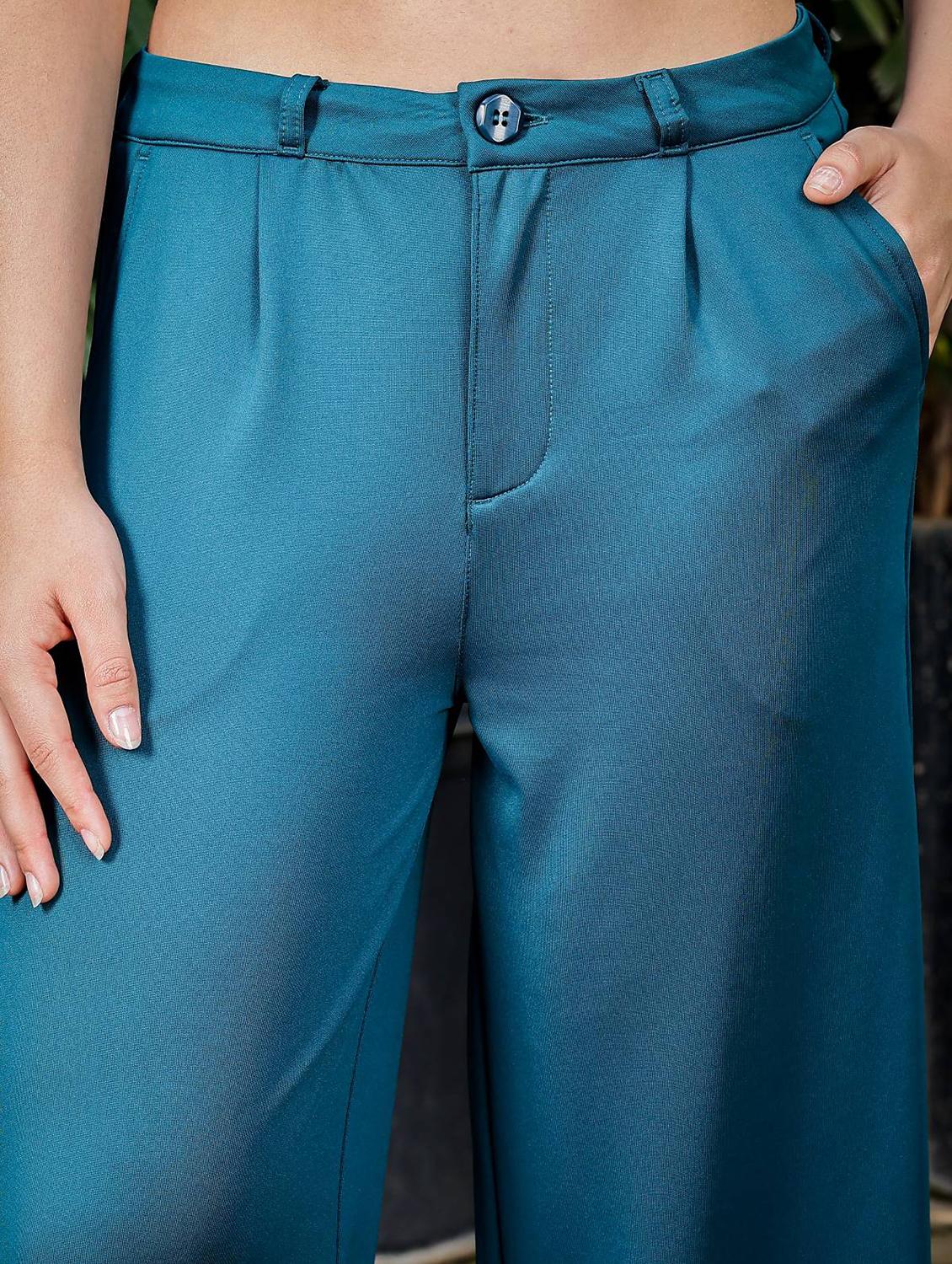 women solid low rise culottes - 21845462 - Standard Image - 3