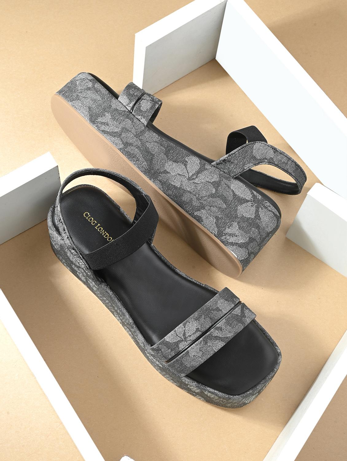 women black ankle strap wedge - 21845499 -  Zoom Image - 0