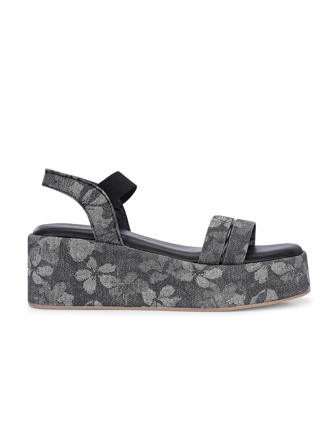 women black ankle strap wedge - 21845499 - Standard Image - 3