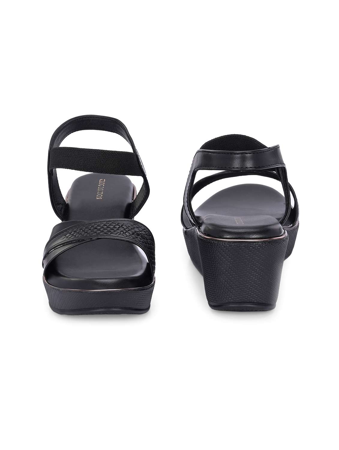 women black ankle strap wedge - 21845504 -  Standard Image - 5