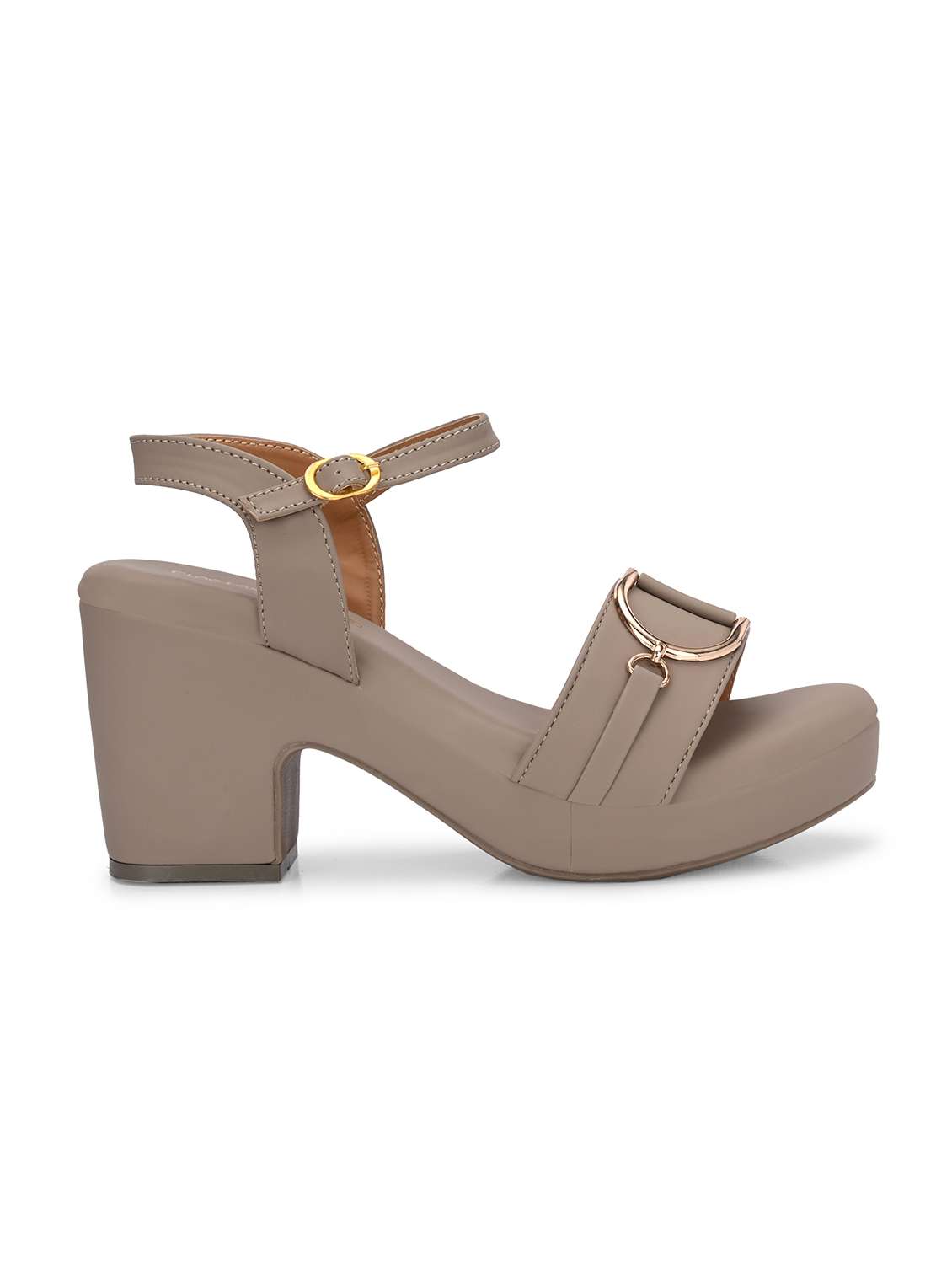 women grey ankle strap sandal - 21845513 -  Standard Image - 3