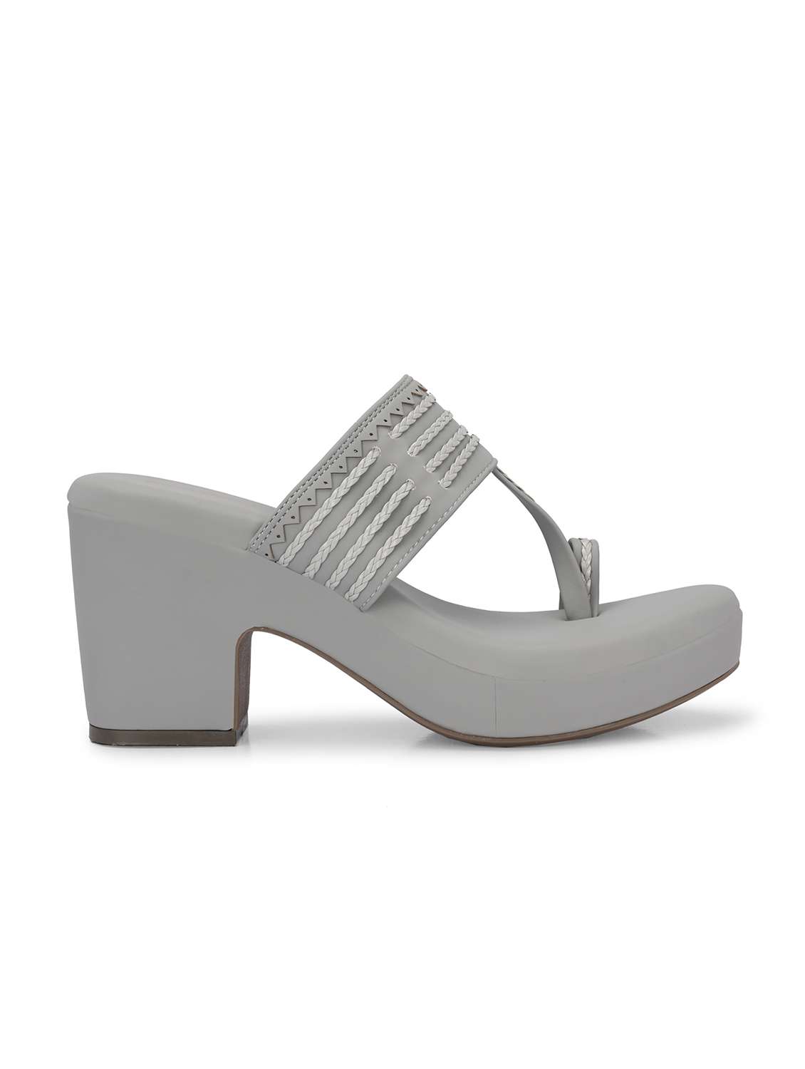 women grey one toe sandal - 21845514 -  Standard Image - 3
