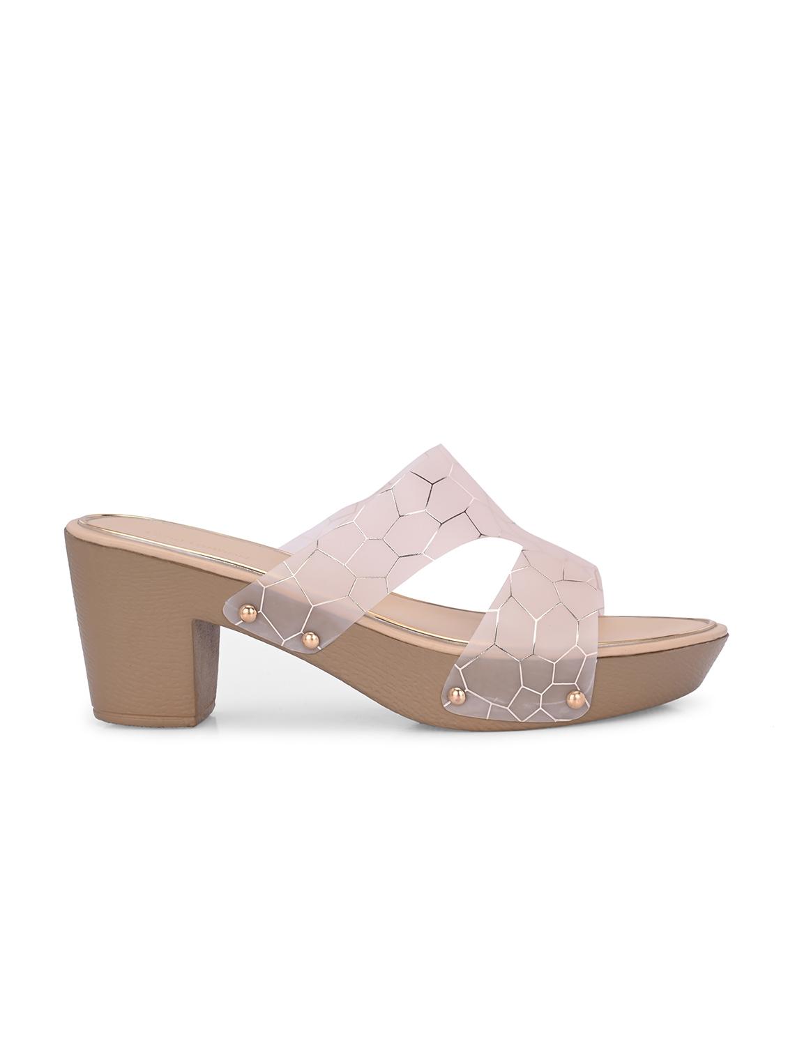 women beige slip on sandal - 21845525 - Standard Image - 3