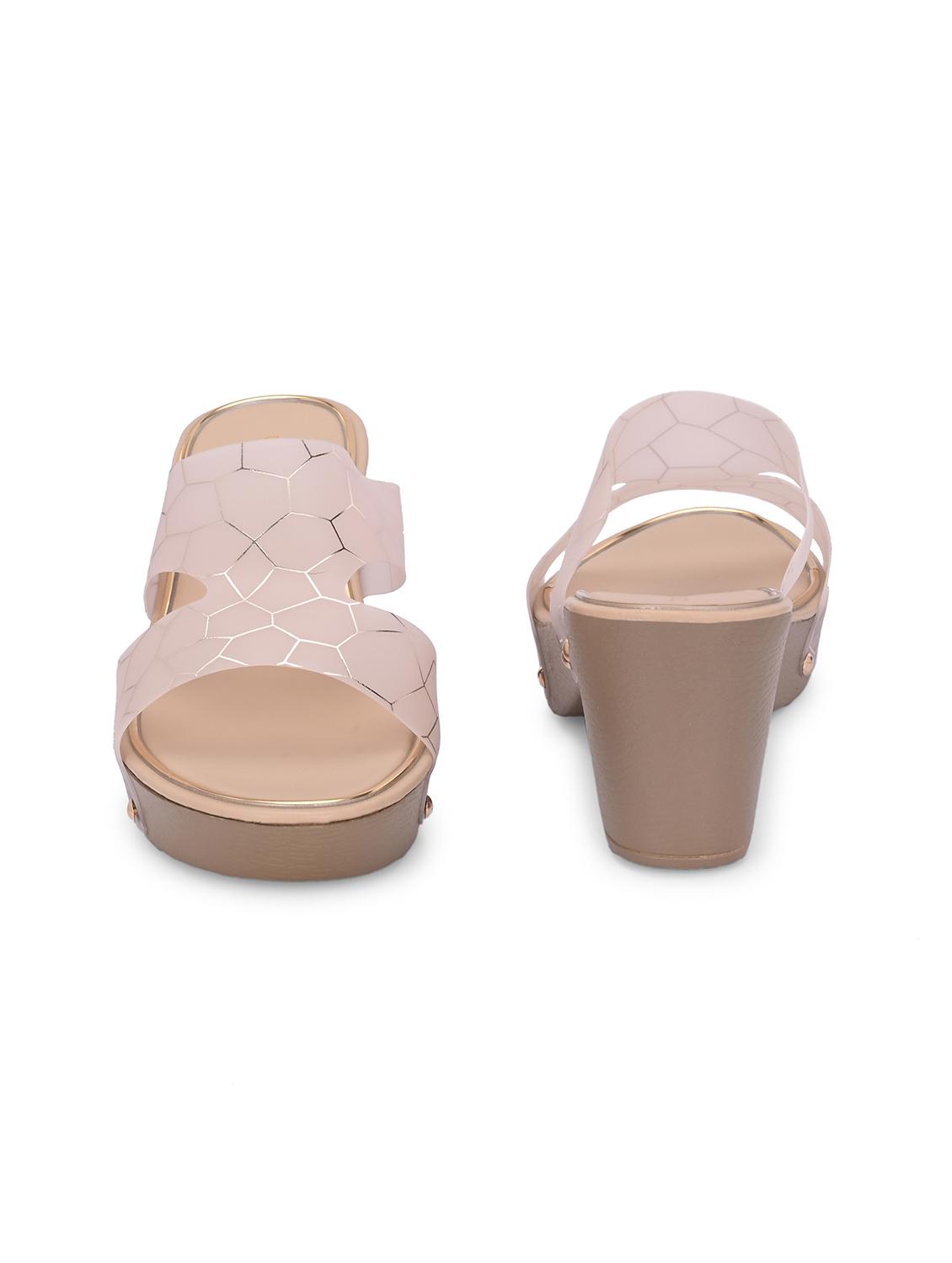women beige slip on sandal - 21845525 - Standard Image - 5