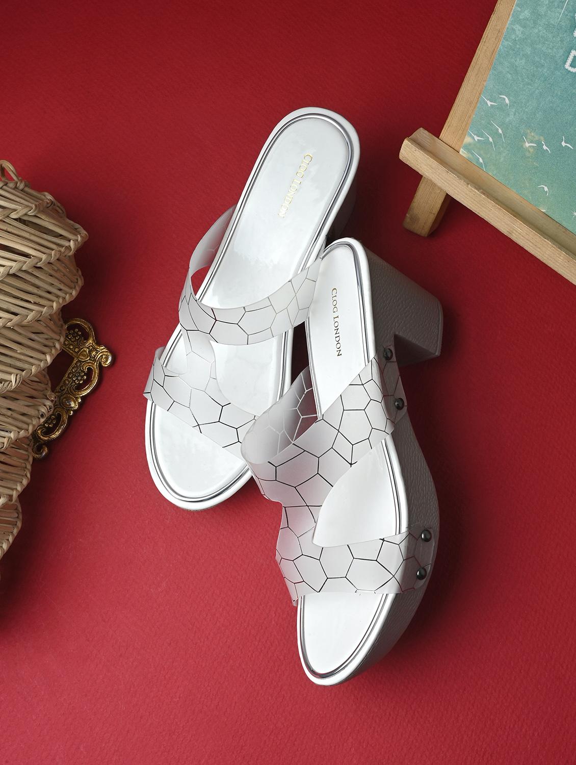 women grey slip on sandal
