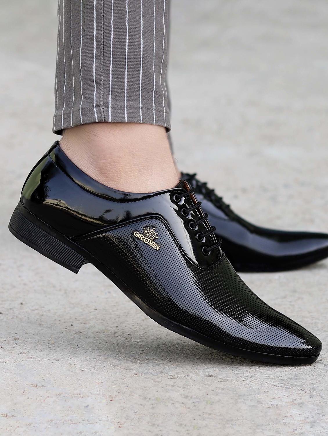 men black lace up oxford - 21853475 - Standard Image - 3