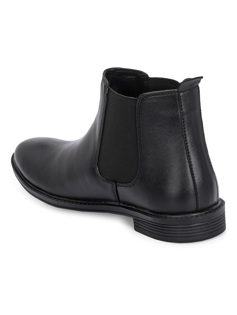 men black slip on boot - 21853503 - Standard Image - 3
