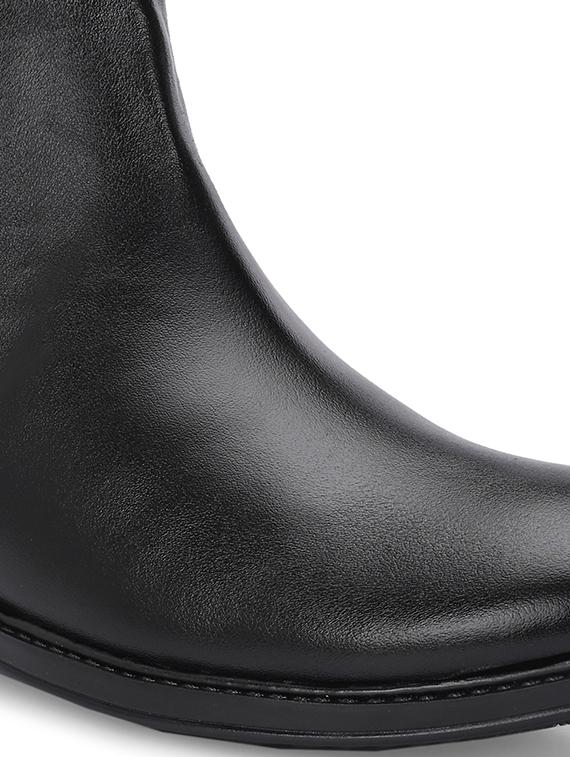 men black slip on boot - 21853503 - Standard Image - 5