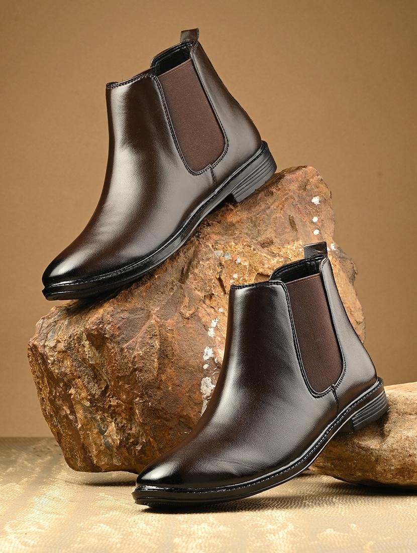 men brown slip on boot - 21853505 - Zoom Image - 0