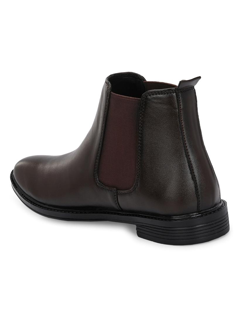 men brown slip on boot - 21853505 - Standard Image - 3