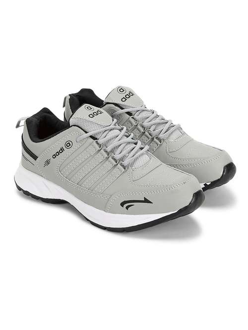 men grey lace up sport shoe - 21853532 -  Standard Image - 0