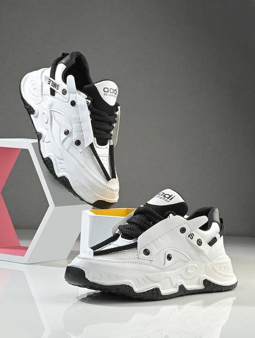 men white lace up sneaker - 21853541 -  Standard Image - 0