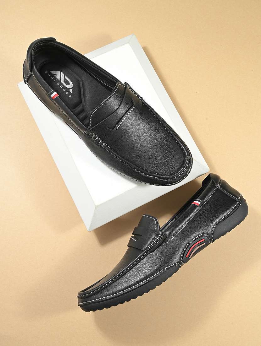 men black slip on loafers