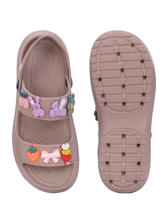 women mauve back strap sandal - 21853638 - Standard Image - 5