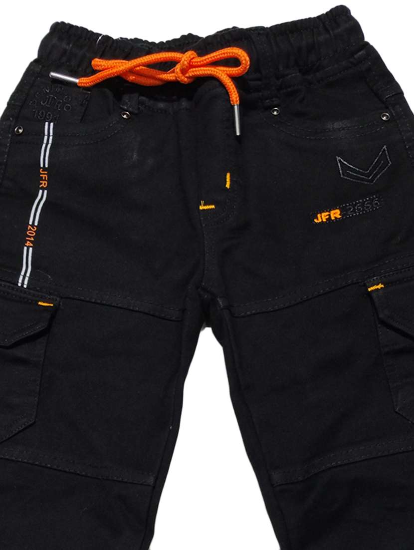 boys solid mid rise cargo - 21853767 -  Standard Image - 3