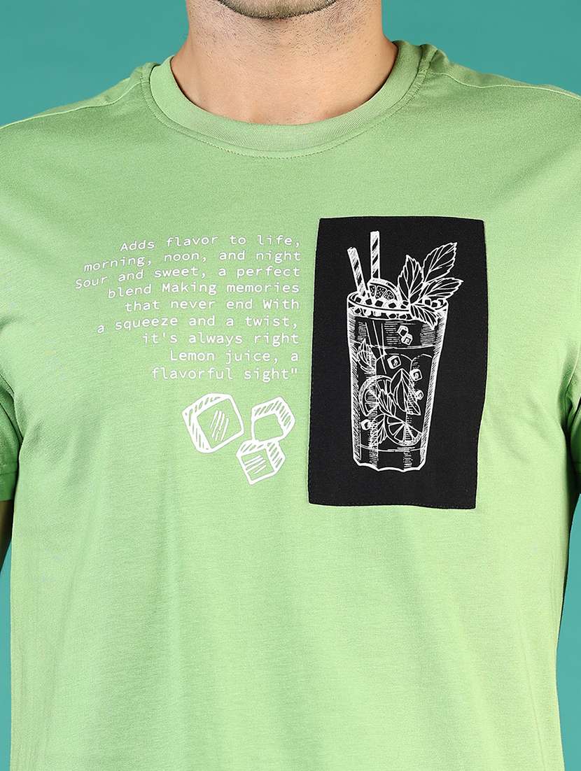 men printed short sleeve regular fit t-shirt - 21853912 -  Standard Image - 3