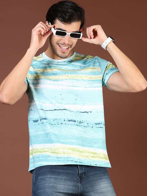 men printed short sleeves regular fit t-shirt - 21853919 -  Standard Image - 0