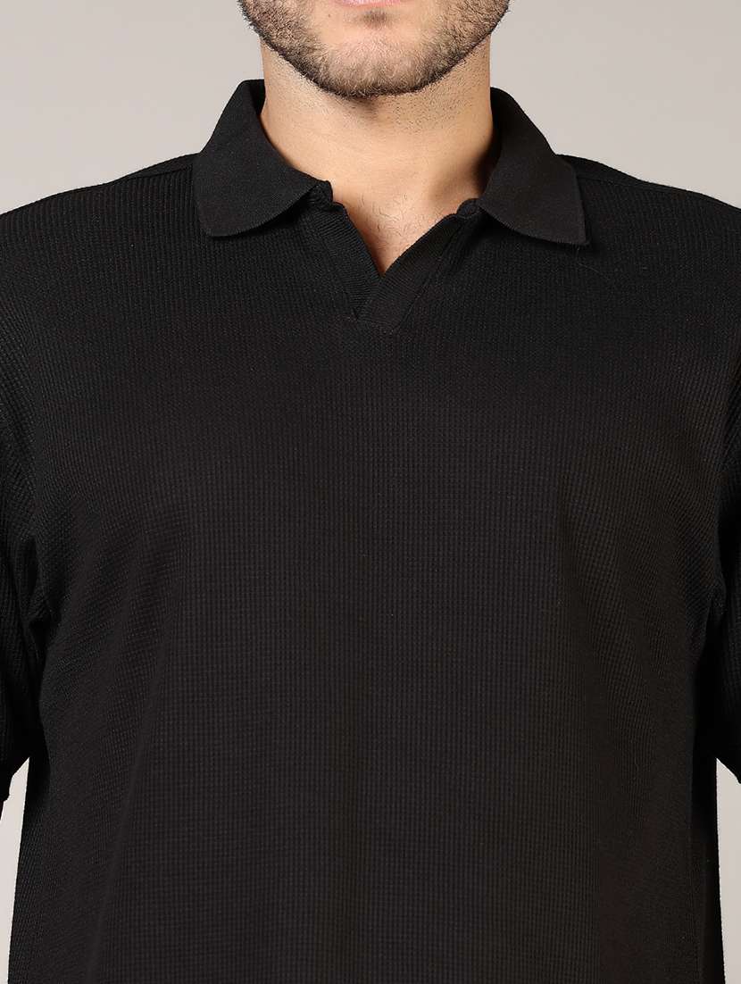 men solid short sleeve loose fit polo t-shirt - 21853945 -  Standard Image - 3