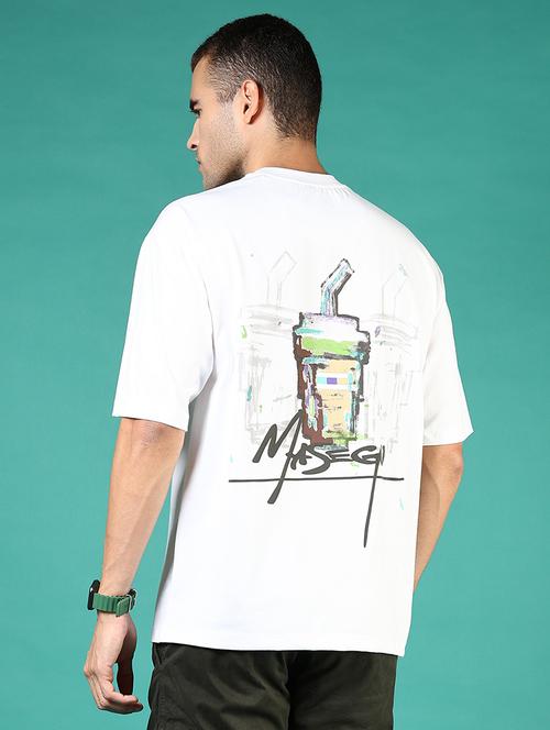 men front & back print round neck regular fit t-shirt - 21853974 - Standard Image - 0