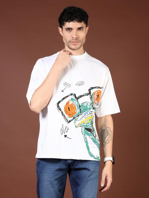 men white graphic short sleeve regular fit t-shirt - 21854012 - Standard Image - 0
