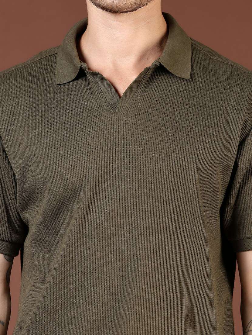 men solid short sleeve polo t-shirt - 21854018 -  Standard Image - 3