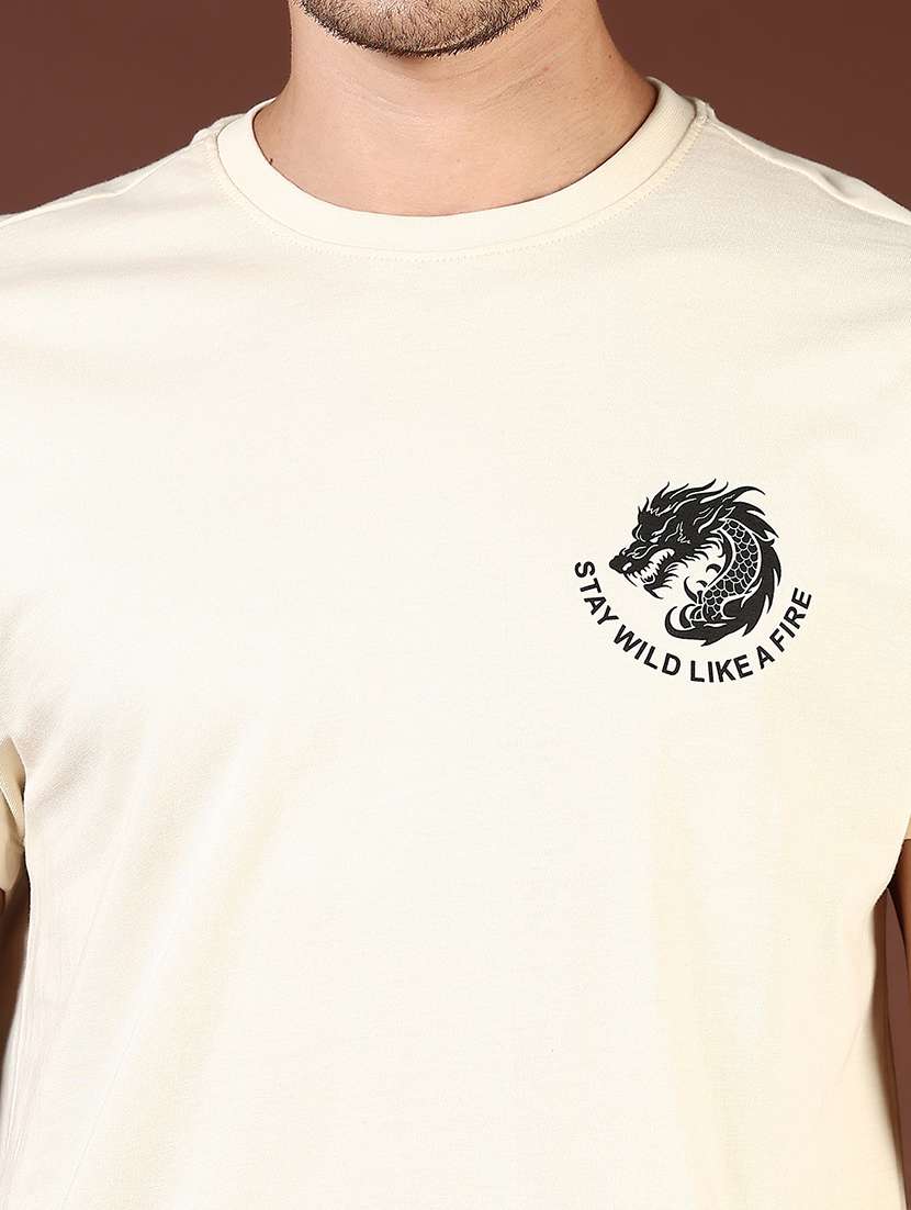 men printed short sleeve loose fit t-shirt - 21854024 -  Standard Image - 3