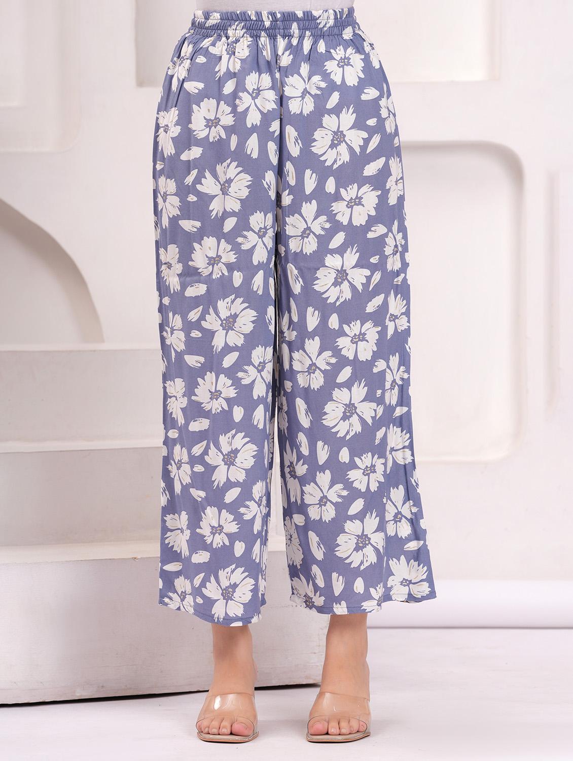 women floral printed sleeveless kurta palazzo set - 21854072 - Standard Image - 5
