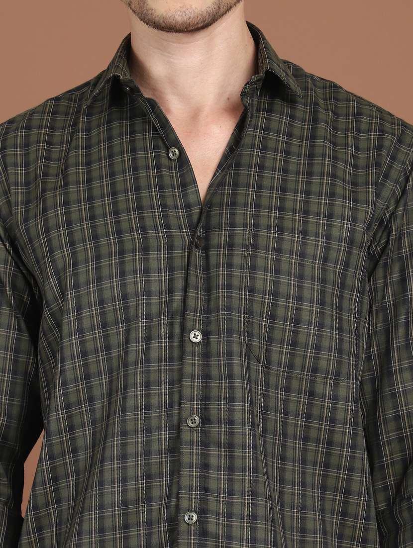 men checkered long sleeve regular fit casual shirt - 21854103 -  Standard Image - 5