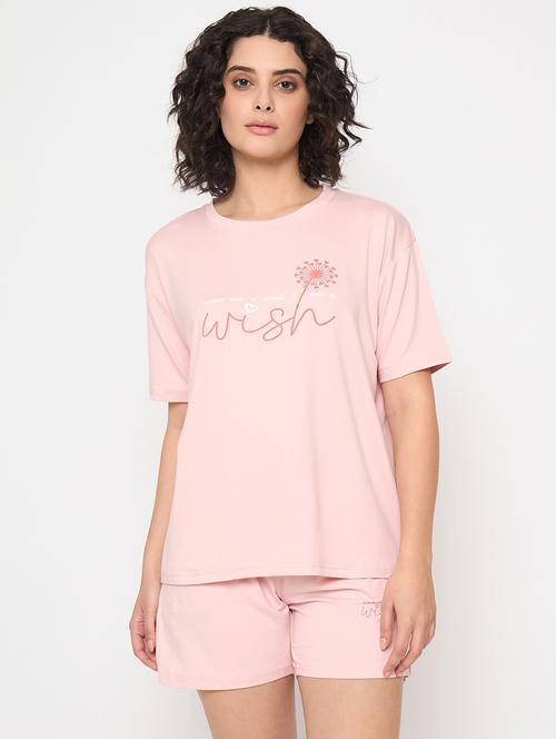 women printed nightwear shorts set - 21854113 -  Standard Image - 0