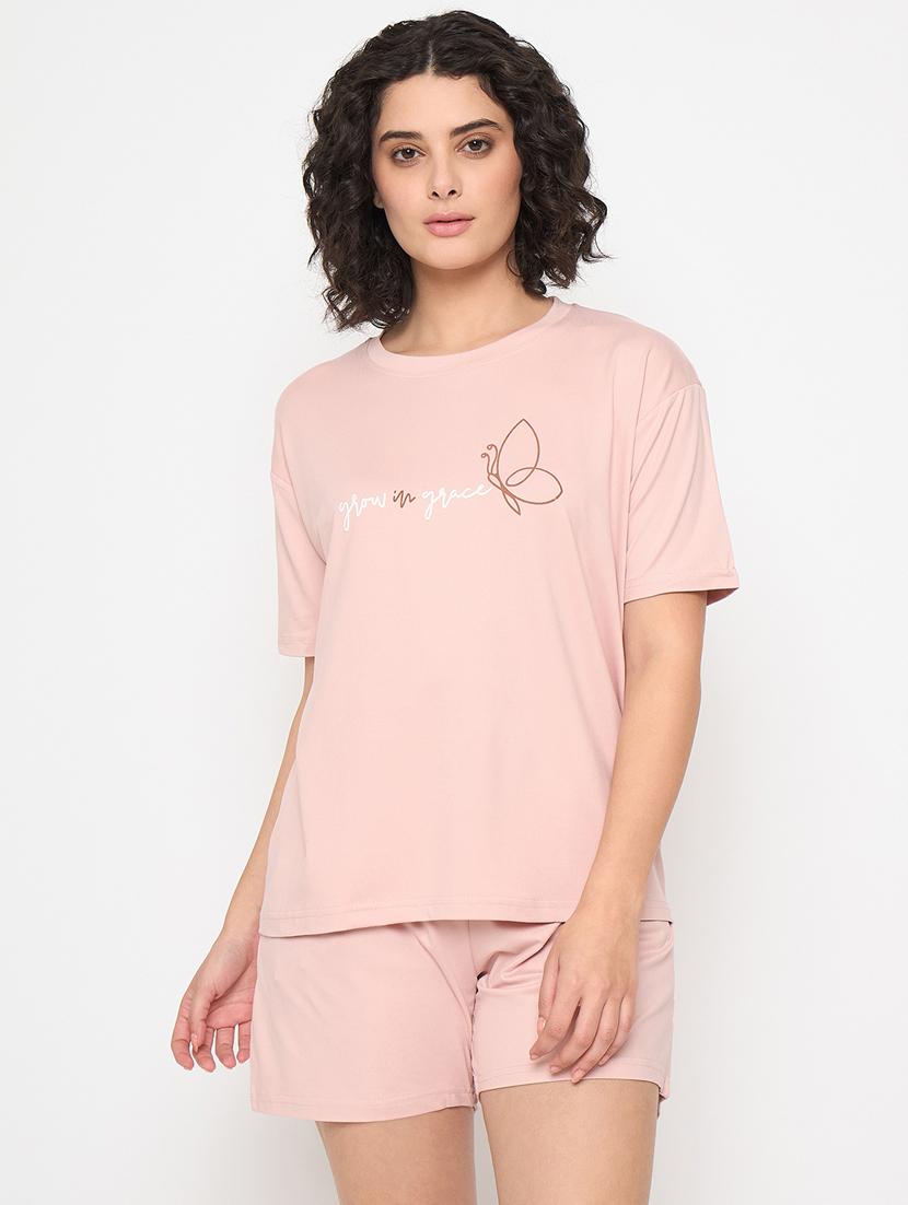 women printed nightwear shorts set - 21854114 - Zoom Image - 0