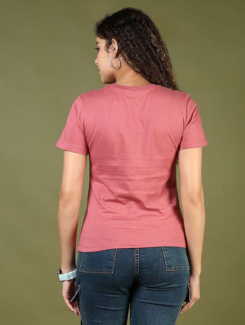 women printed short sleeve regular fit t-shirt - 21854118 - Standard Image - 3