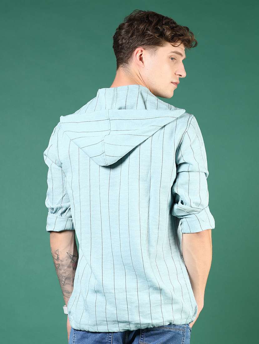 men striped long sleeve regular fit casual shirt - 21854258 -  Standard Image - 3