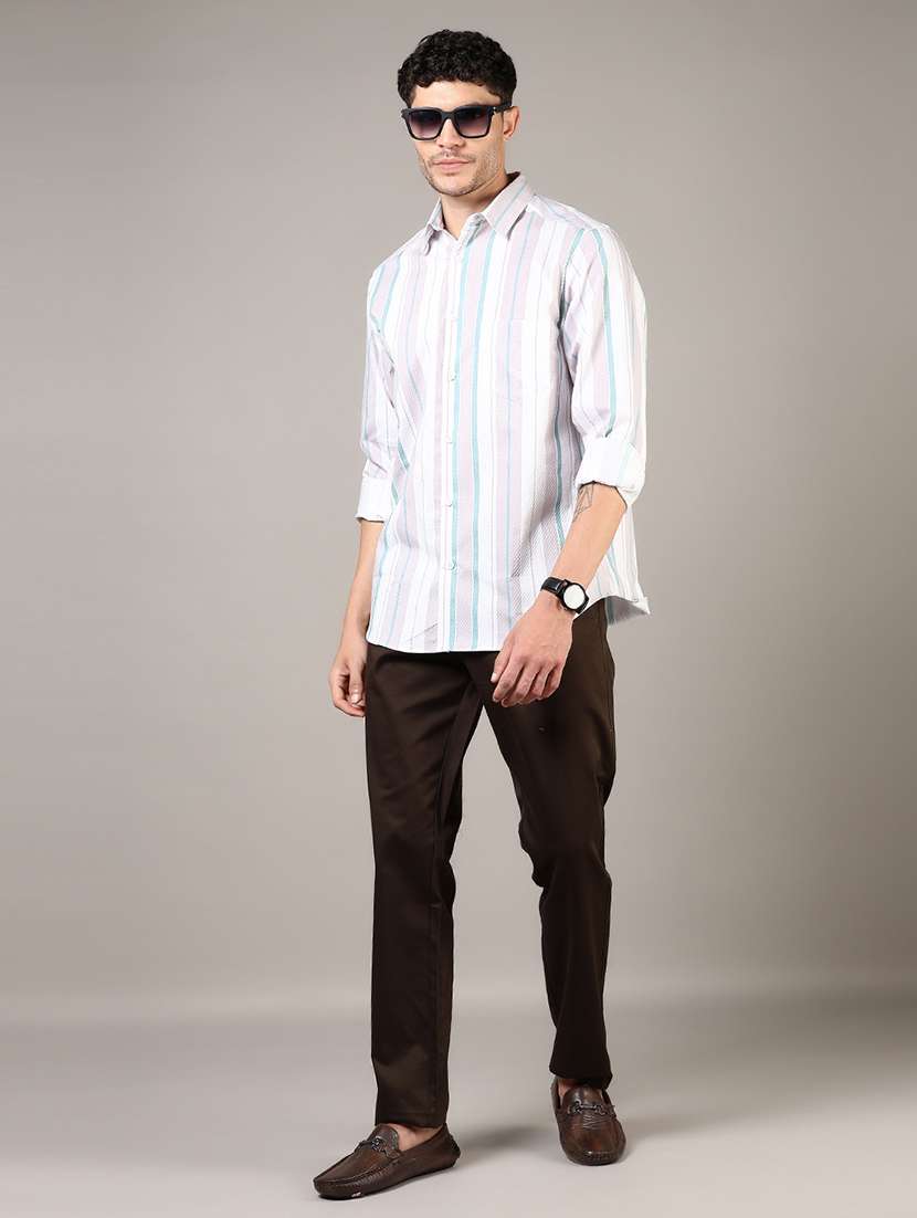 men collared long sleeve regular fit shirt - 21854297 -  Standard Image - 3