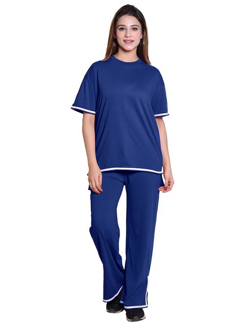women solid top and trouser co-ord set - 21854360 -  Standard Image - 0
