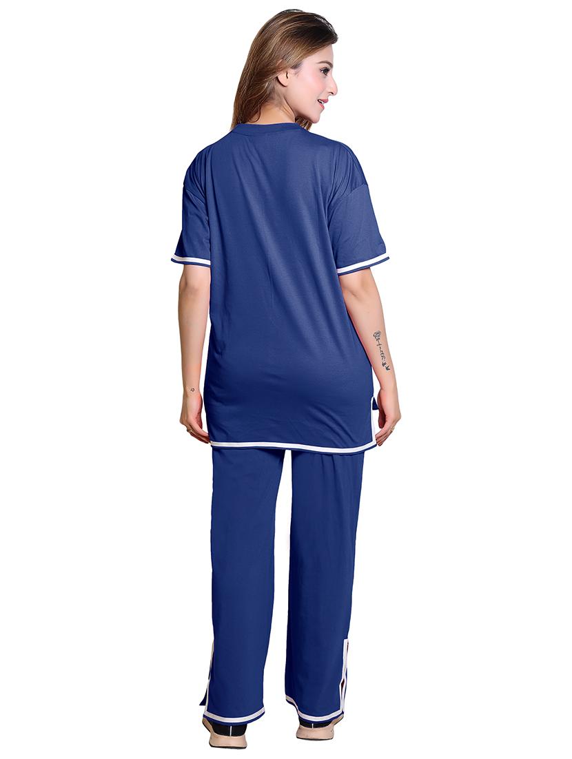 women solid top and trouser co-ord set - 21854360 - Standard Image - 3