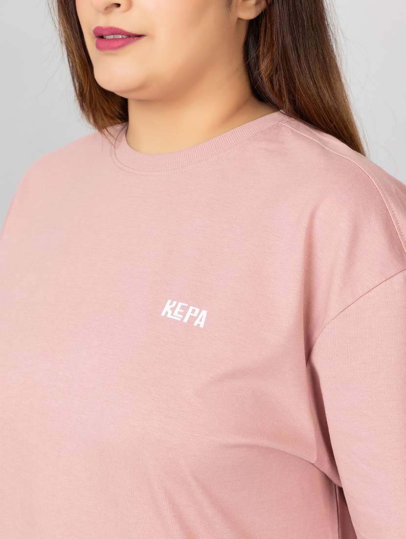 women solid t-shirt and trouser co-ord set - 21854370 -  Standard Image - 3