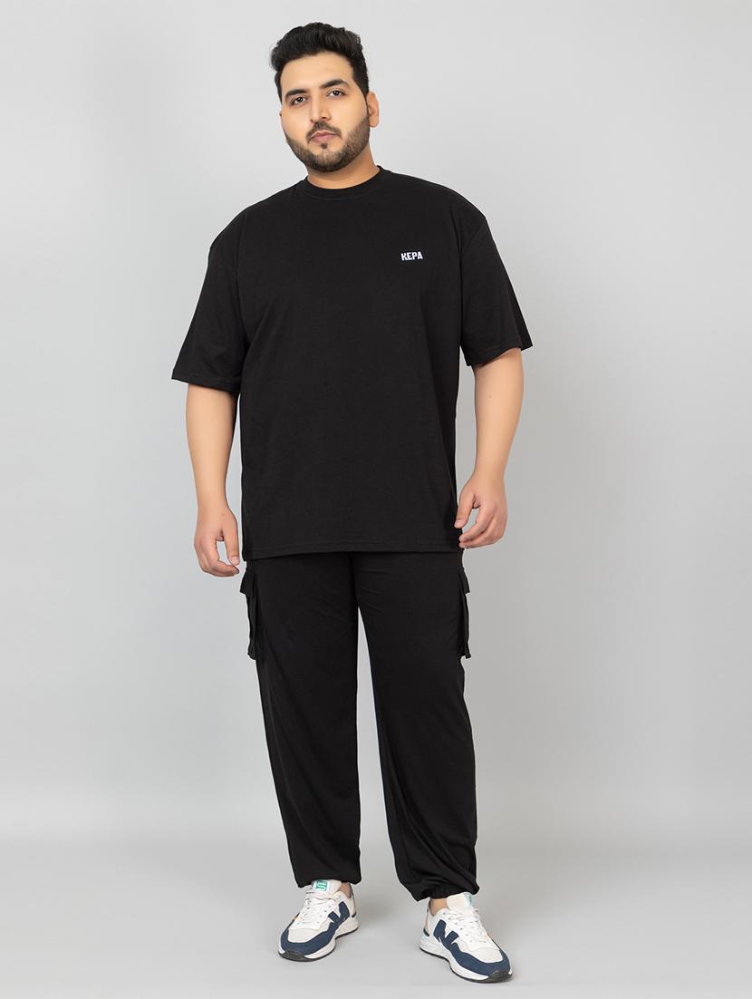 men solid short sleeve regular fit co-ord set - 21854387 - Zoom Image - 0