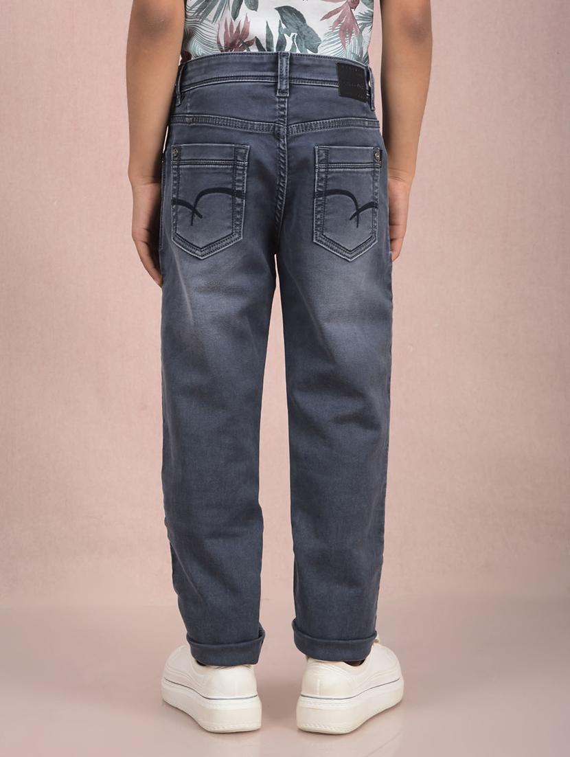 boys solid mid rise slim fit jean - 21854530 - Standard Image - 3