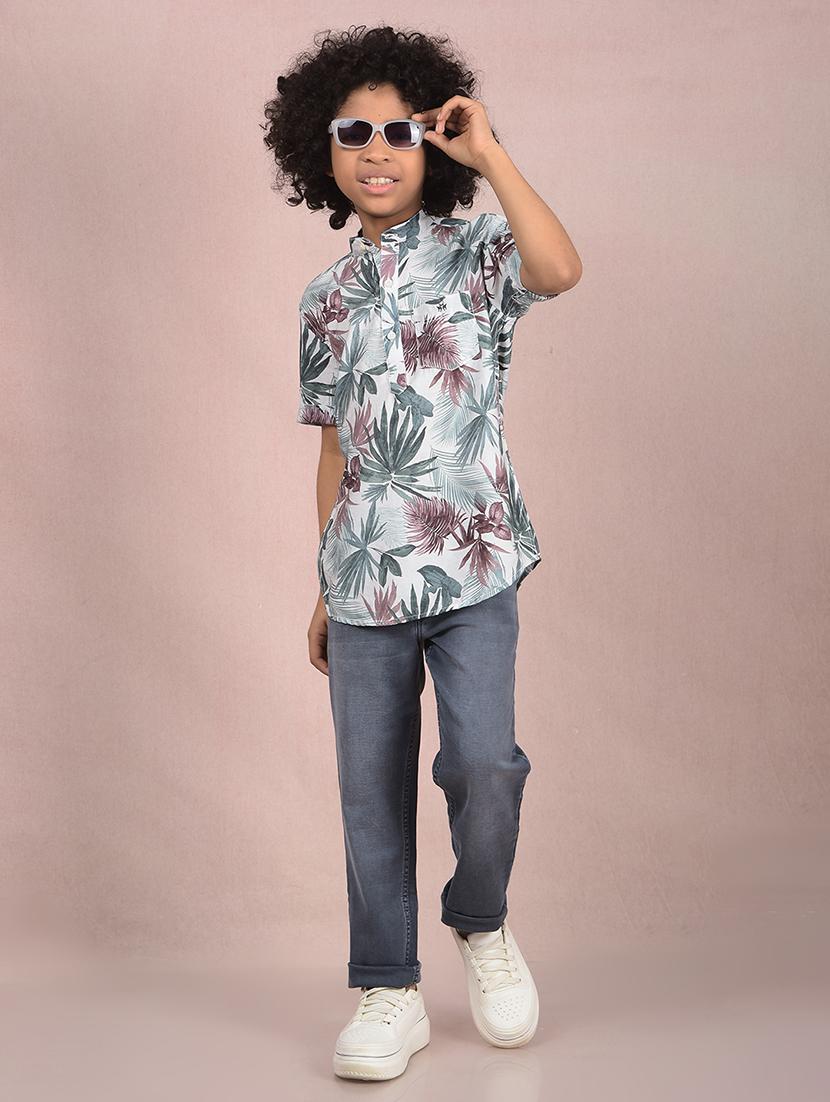boys solid mid rise slim fit jean - 21854530 - Standard Image - 5