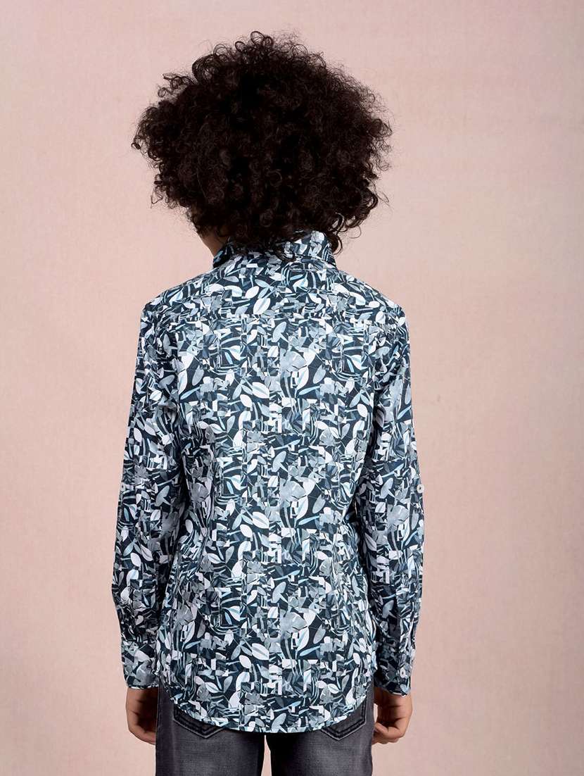 boys printed long sleeve casual shirt - 21854541 -  Standard Image - 3