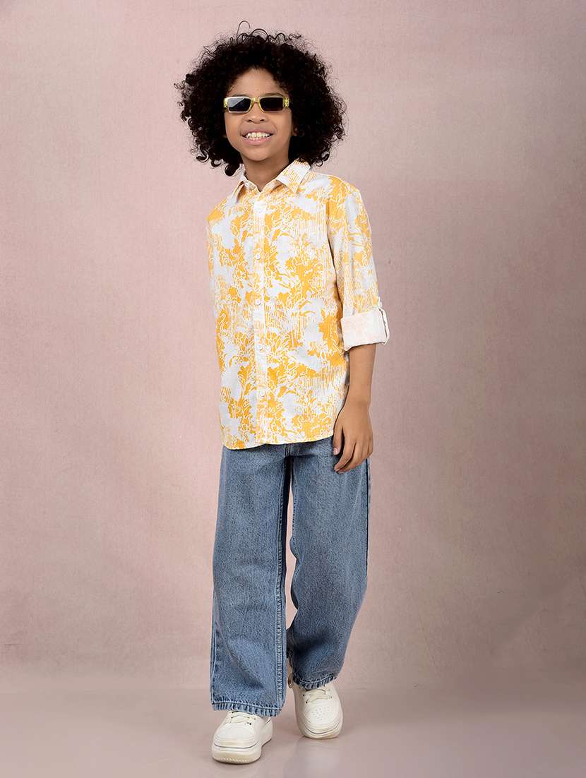 boys printed long sleeve casual shirt - 21854542 -  Standard Image - 5