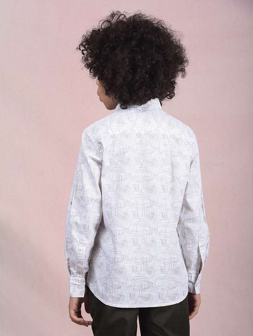 boys printed long sleeve casual shirt - 21854543 -  Standard Image - 3