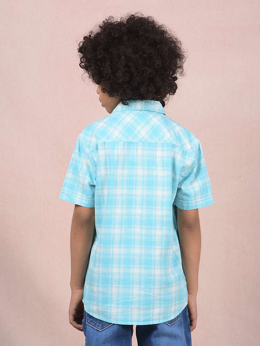 boys checkered short sleeve casual shirt - 21854546 -  Standard Image - 3