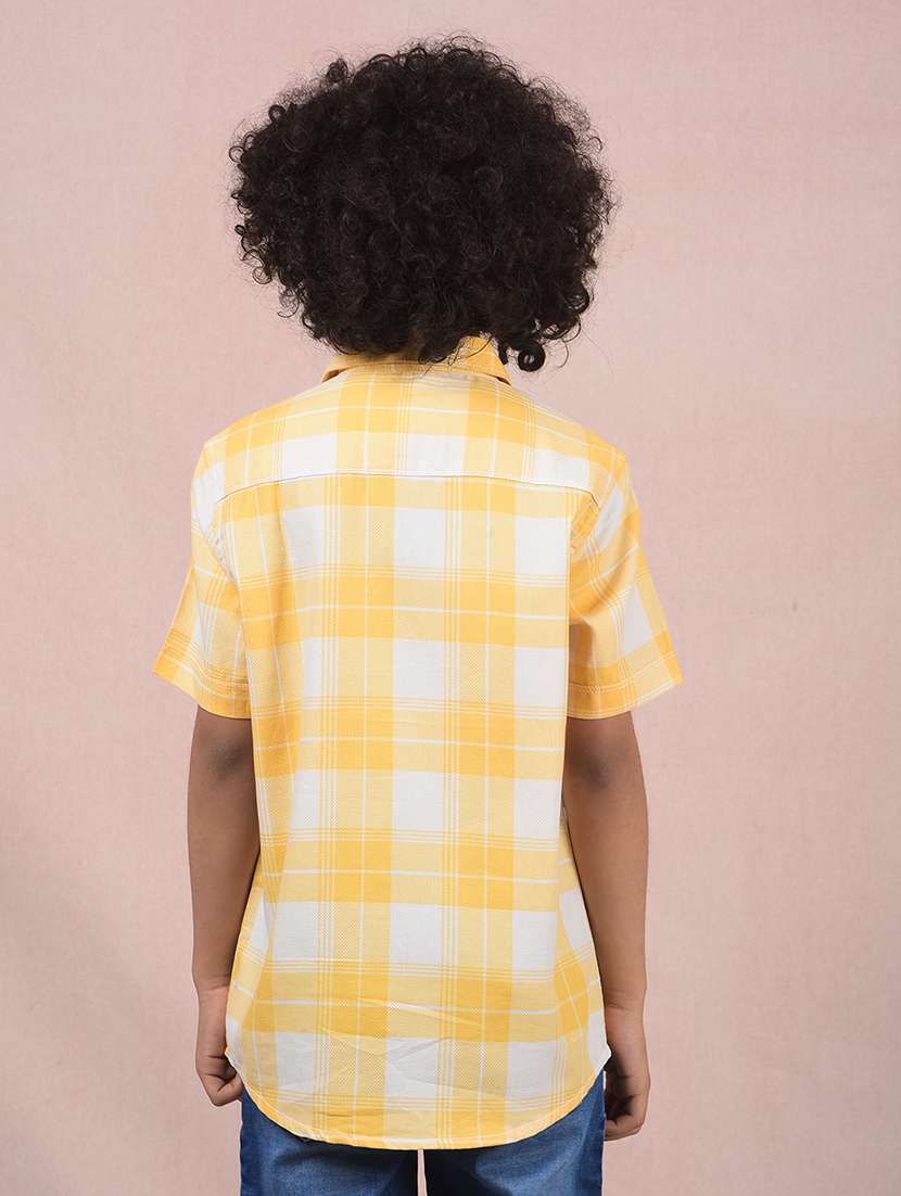 boys checkered short sleeve casual shirt - 21854548 -  Standard Image - 3
