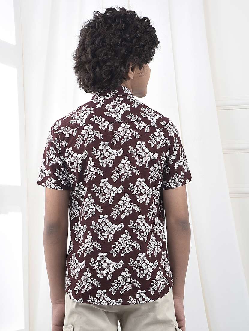 boys floral short sleeve casual shirt - 21854550 -  Standard Image - 3