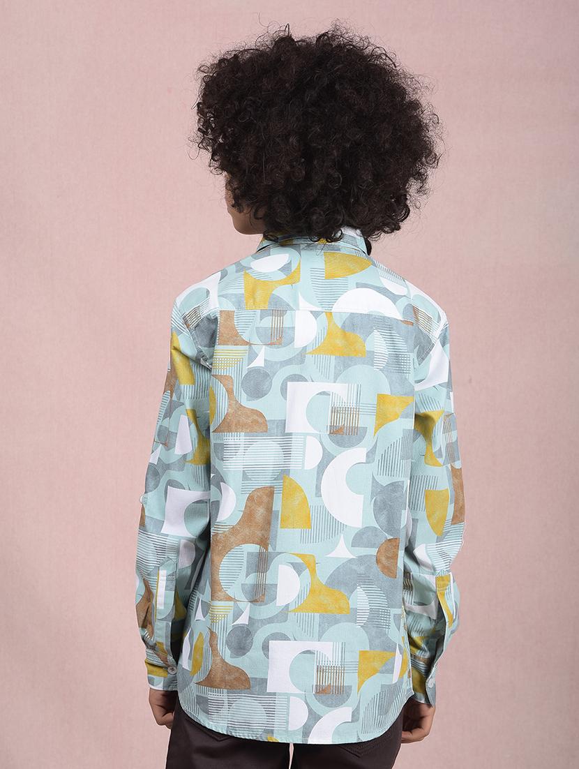 boys printed long sleeve casual shirt - 21854557 - Standard Image - 3