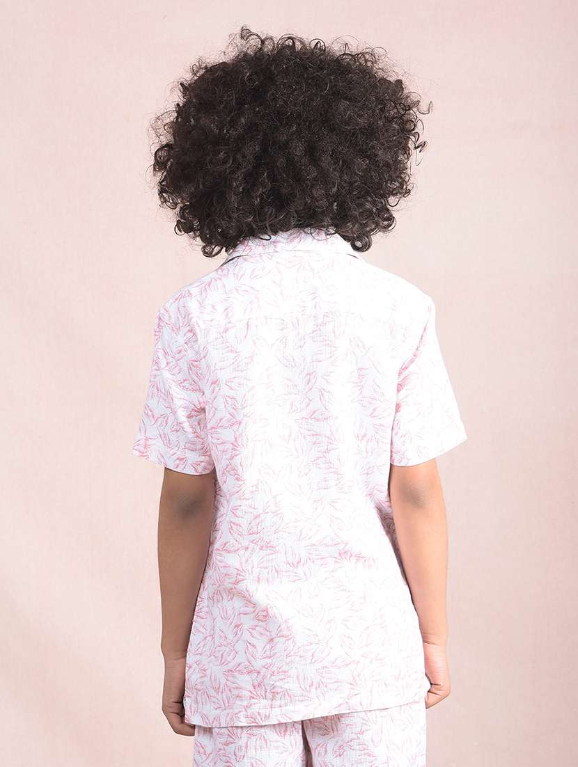 boys printed cuban collar casual shirt - 21854563 -  Standard Image - 3